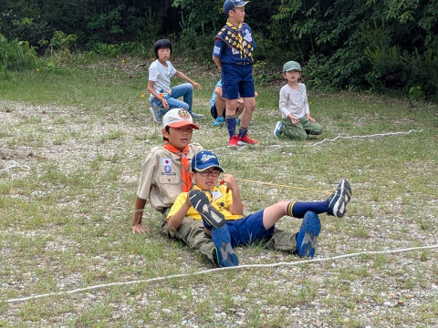 団行事(オープンスカウト奉仕)・隊集会(1泊野営)